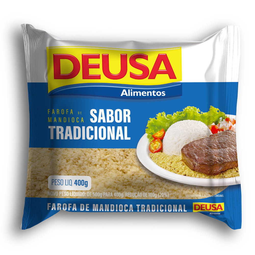 Farofa Pronta de Mandioca Tradicional 400g